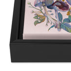 Pink Floral Garden Snake Framed Canvas Print Gallery Image 3
