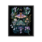 Sphinx Moth Moon Garden Framed Canvas Print Gallery Image 8