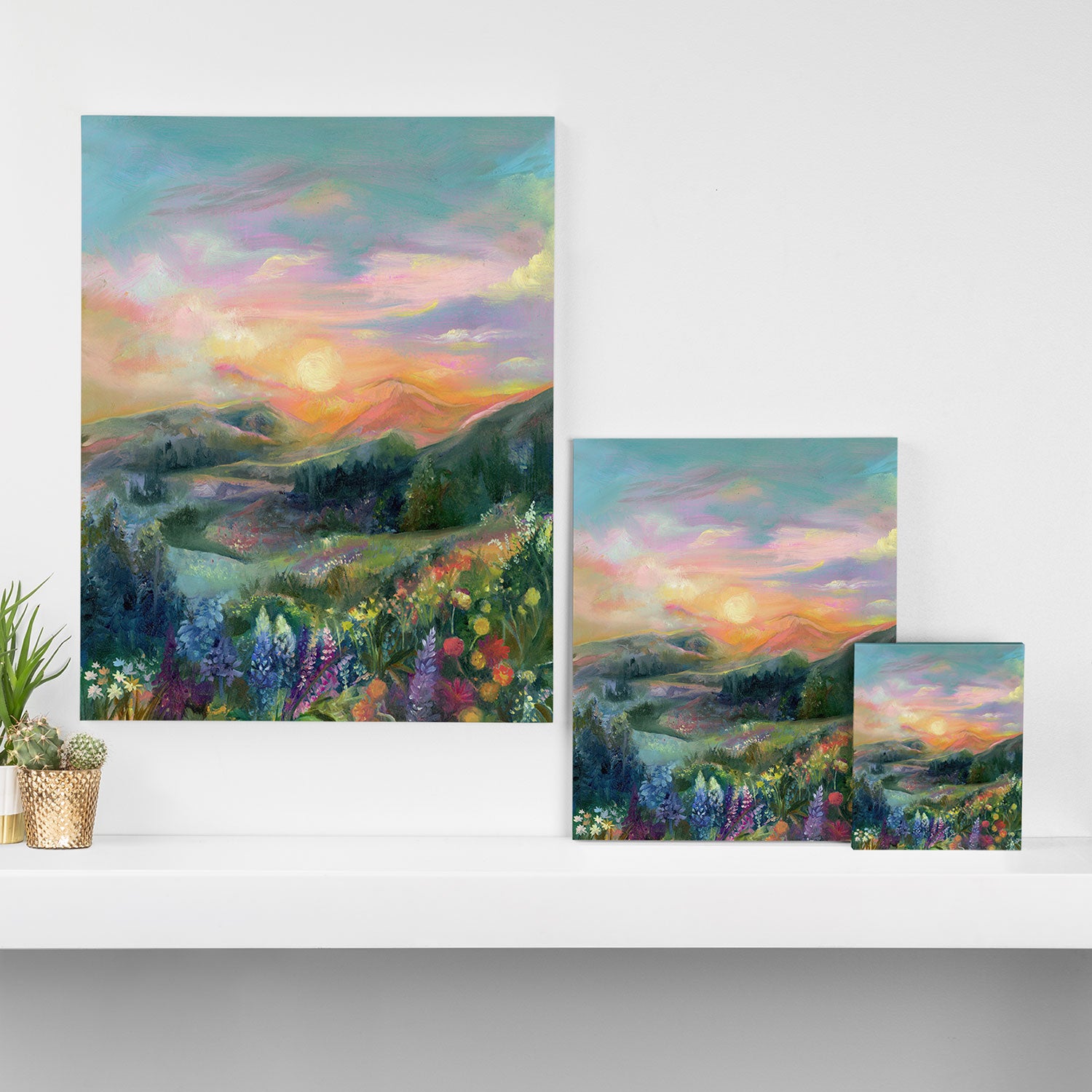Sunset Landscape Canvas Print Gallery Image 3