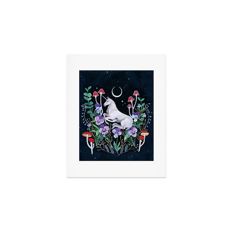 Unicorn Garden Art Print Gallery Image 1