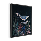 Whales and Coral Framed Canvas Print Gallery Image 2