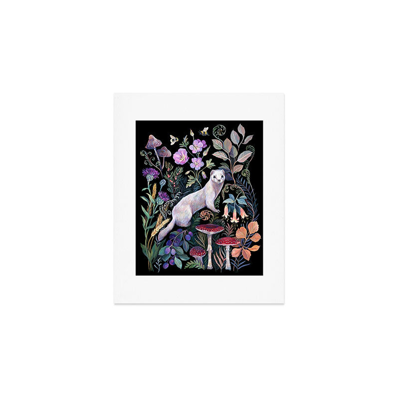 White Ermine Art Print Gallery Image 1