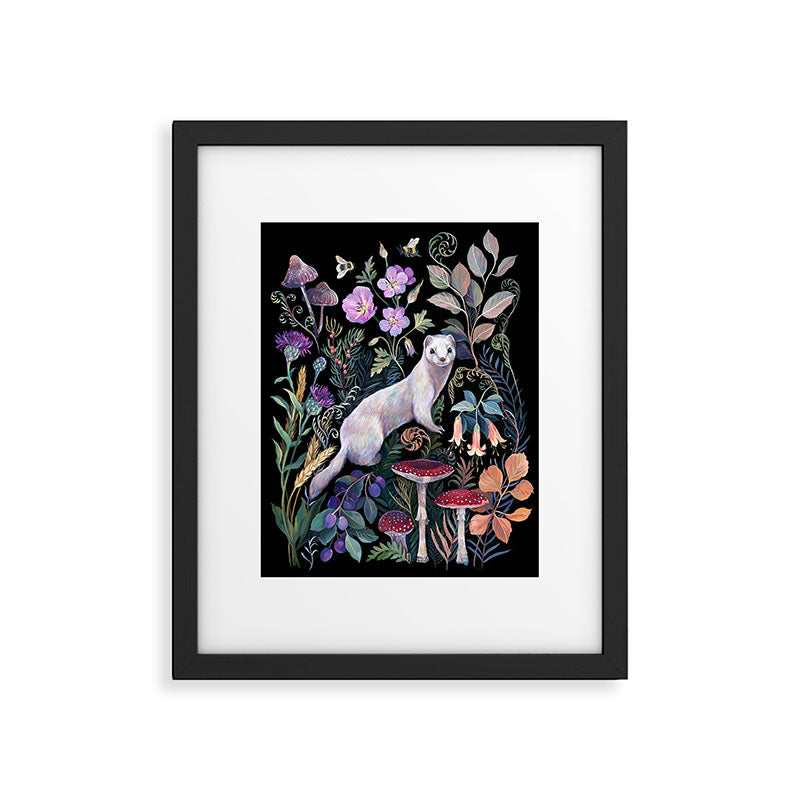 White Ermine Framed Art Print Gallery Image 6