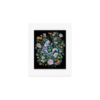 White Fox Garden Art Print Gallery Image 1