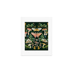 Woodland Moths and Wild Mushrooms Art Print Gallery Image 1