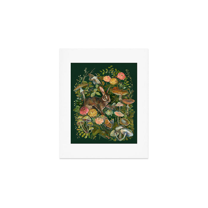 Zinnia Mushroom Garden Art Print Gallery Image 1