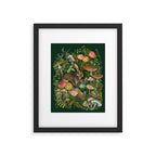 Zinnia Mushroom Garden Framed Art Print Gallery Image 6