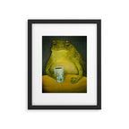 Toad's morning cup Framed Art Print Gallery Image 5