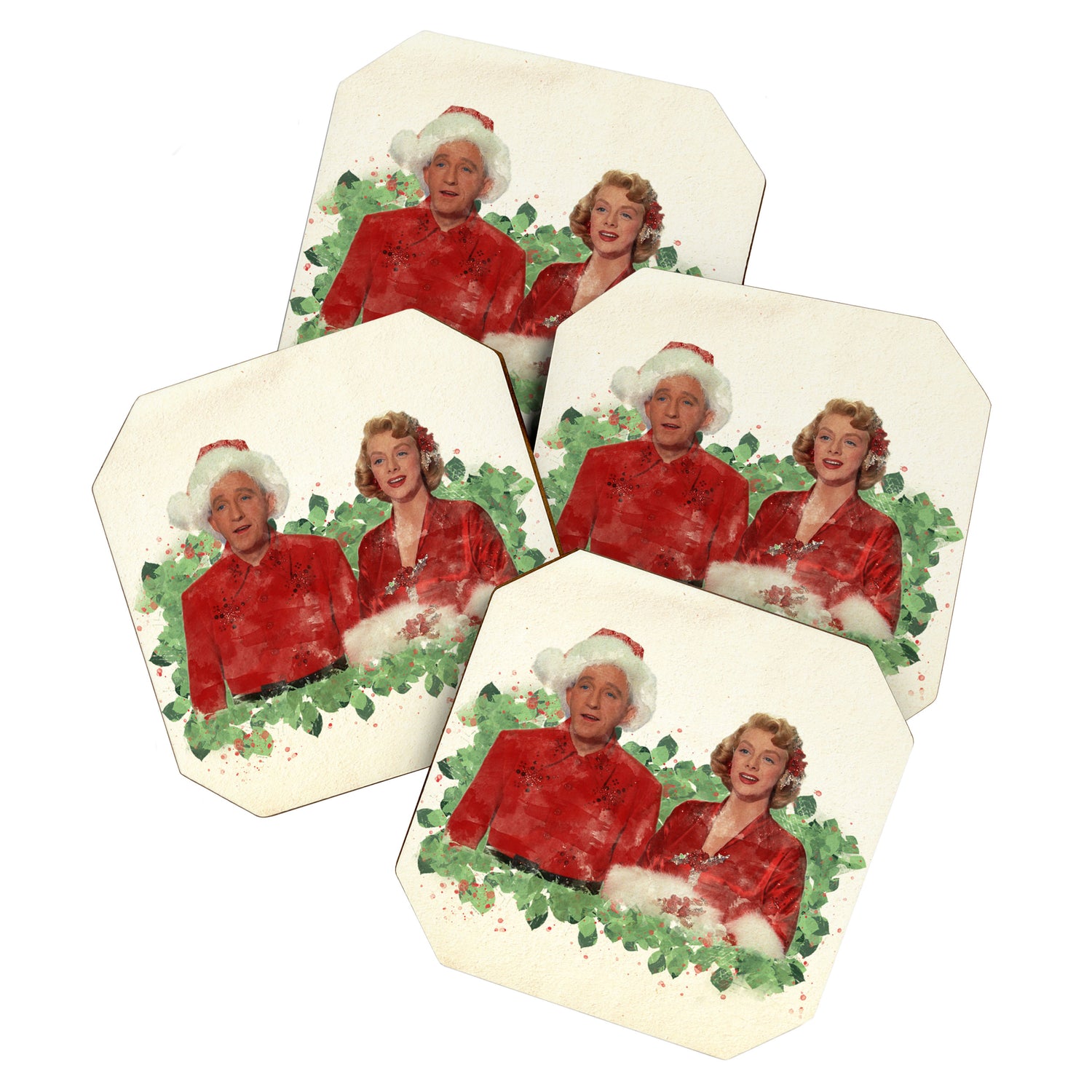 Bob & Betty (White Christmas) Coaster Gallery Image 1