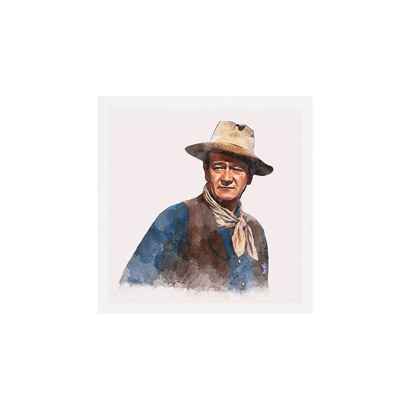 John Wayne - The Duke - Watercolor Art Print Gallery Image 1