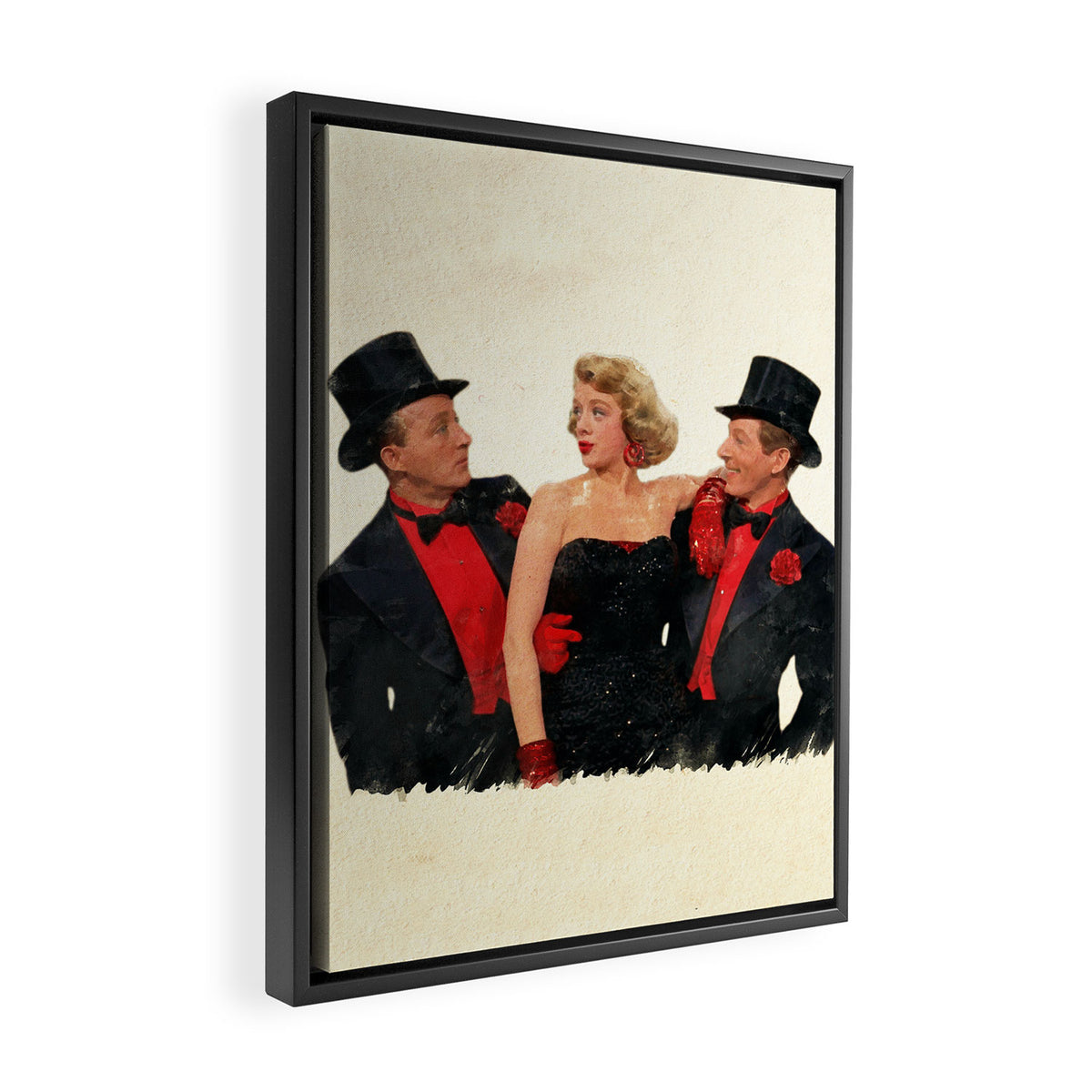 Mister Bones (White Christmas) Framed Canvas Print Gallery Image 2