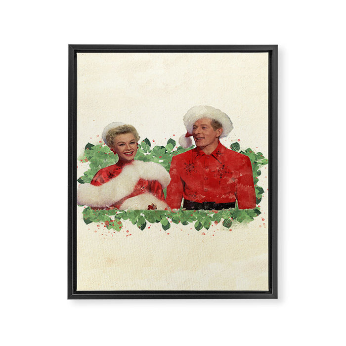 Phil & Judy (White Christmas) Framed Canvas Print Gallery Image 1