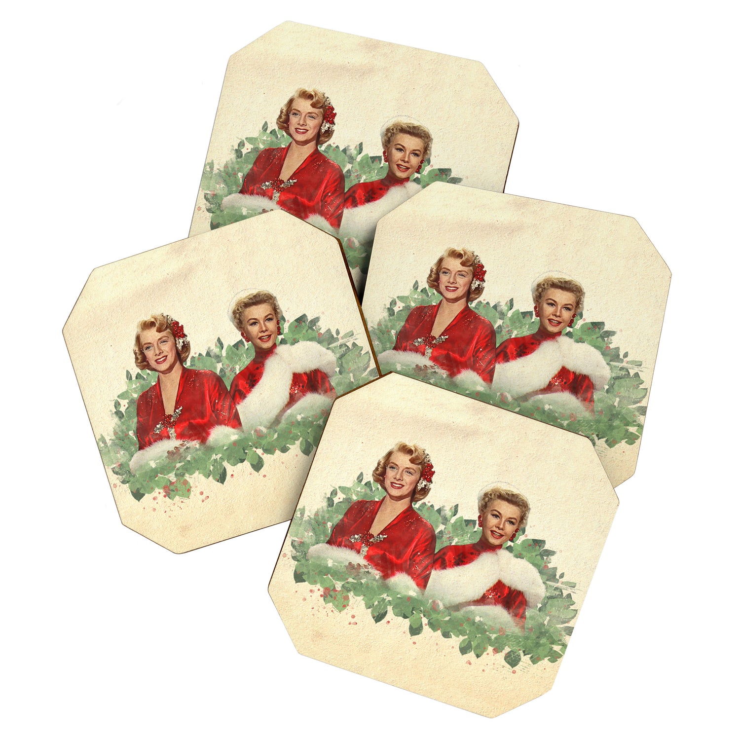 Sisters - A Merry White Christmas Coaster Gallery Image 1