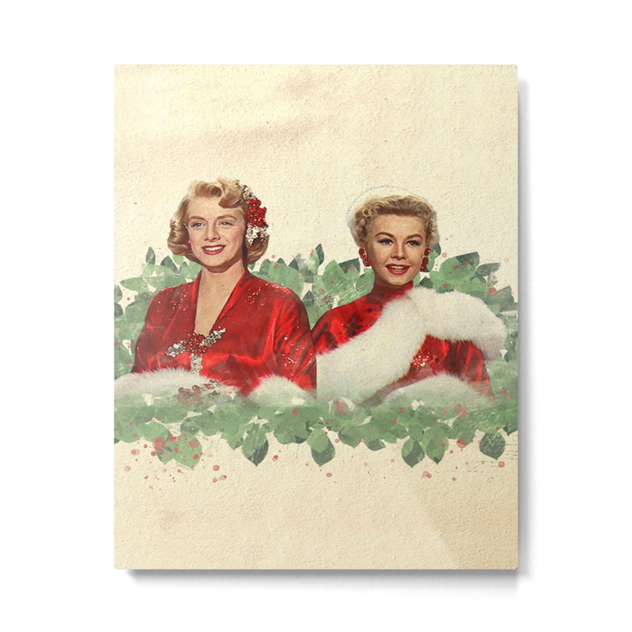 Sisters - A Merry White Christmas Metal Print Gallery Image 1