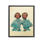 Two Different Faces... (Sisters) Framed Canvas Print Gallery Image 8