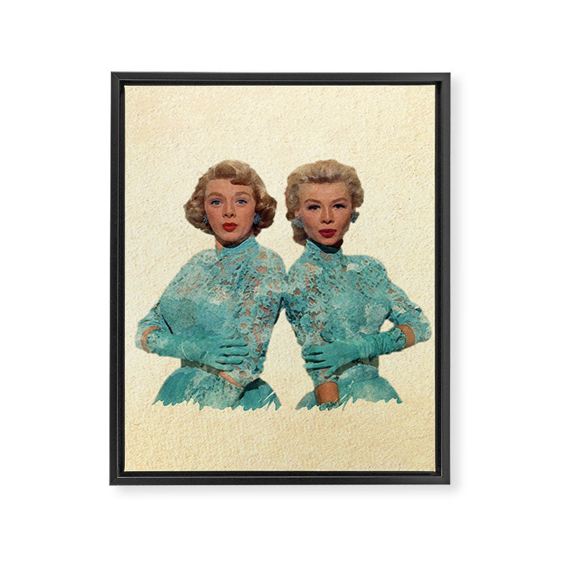 Two Different Faces... (Sisters) Framed Canvas Print Gallery Image 8