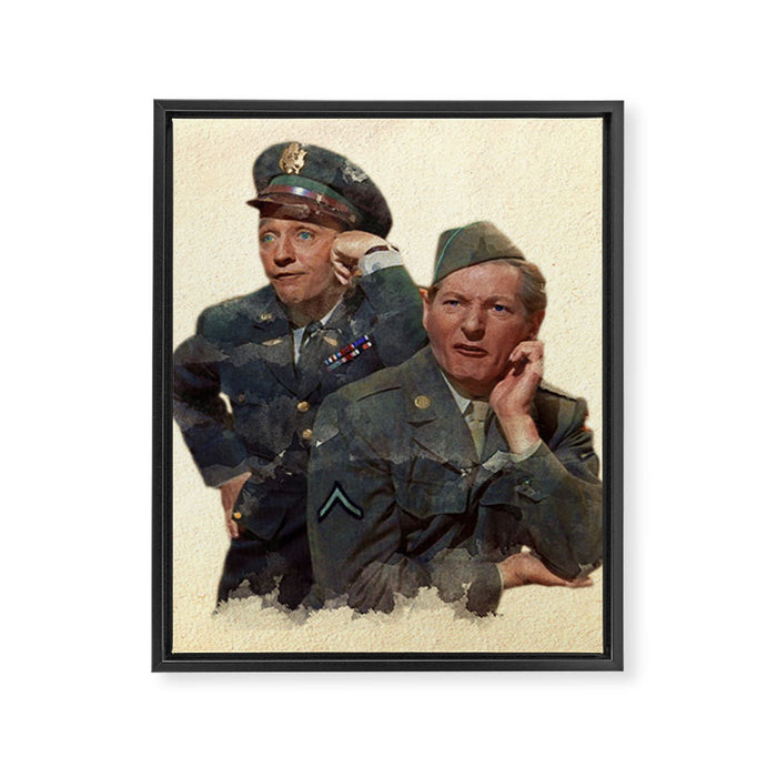 Wallace & Davis (White Christmas) Framed Canvas Print Gallery Image 1
