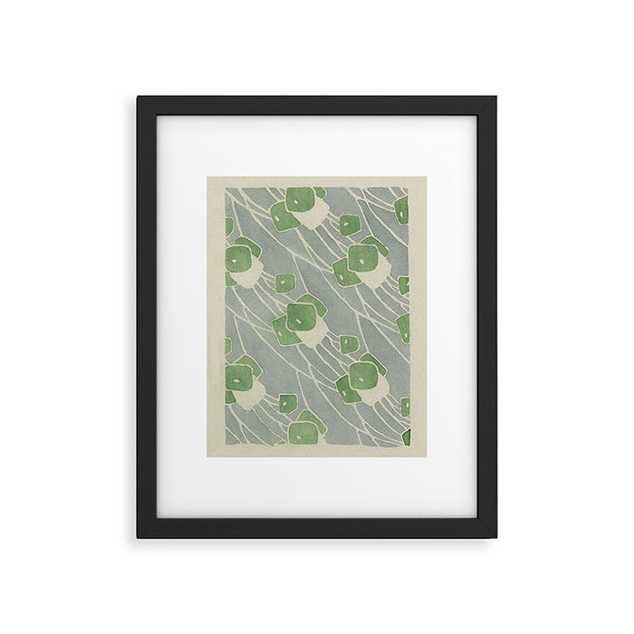 Green Geometric 1915 Hannah Borger Overbeck Framed Art Print Gallery Image 1