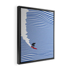 Surfing Jaws Framed Canvas Print Gallery Image 2