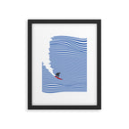 Surfing Jaws Framed Art Print Gallery Image 5