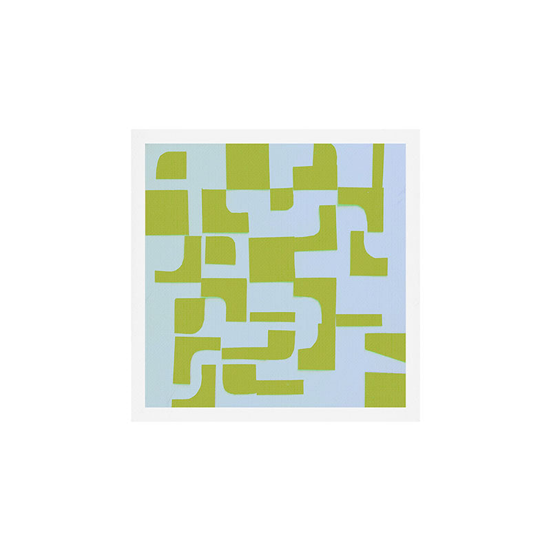 Abstract in Kiwi Art Print Gallery Image 1