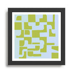 Abstract in Kiwi Framed Art Print Gallery Image 1
