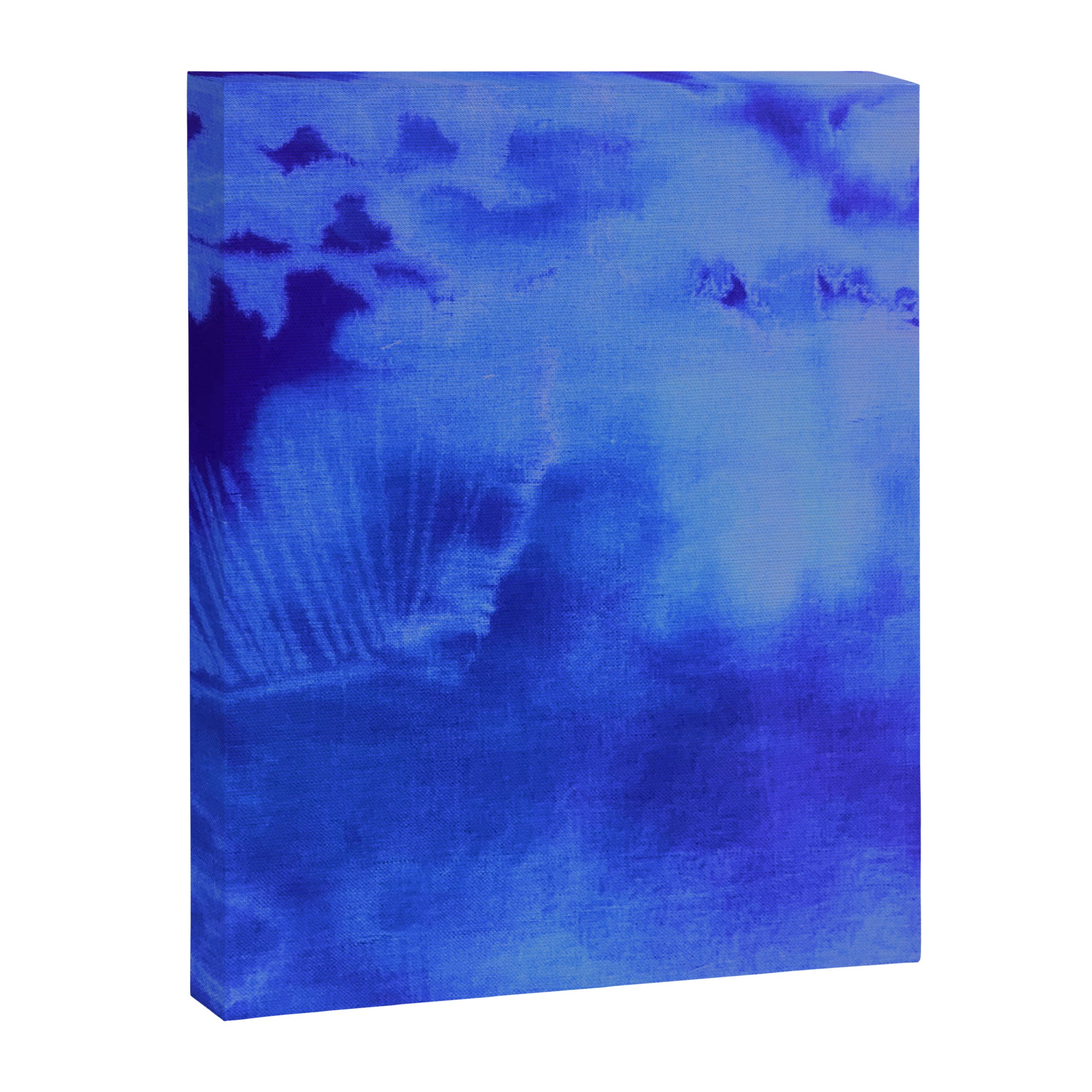 Abstract With a Vibe in Cobalt  Canvas Print Gallery Image 8