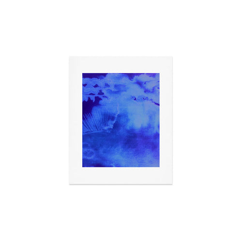 Abstract With A Vibe In Cobalt  Art Print