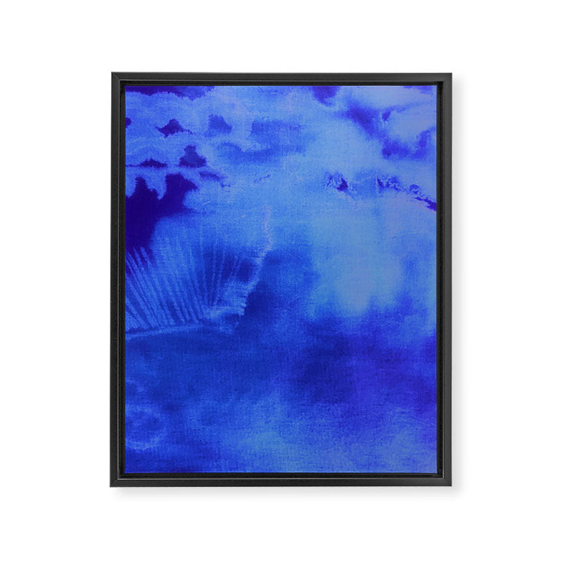Abstract With a Vibe in Cobalt  Framed Canvas Print Gallery Image 8
