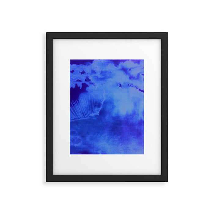 Abstract With a Vibe in Cobalt  Framed Art Print Gallery Image 1