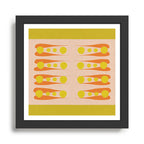 Holding the Pose in abstract shapes  Framed Art Print Gallery Image 1