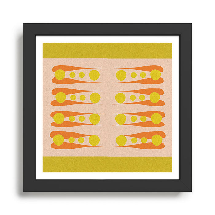 Holding the Pose in abstract shapes  Framed Art Print Gallery Image 1