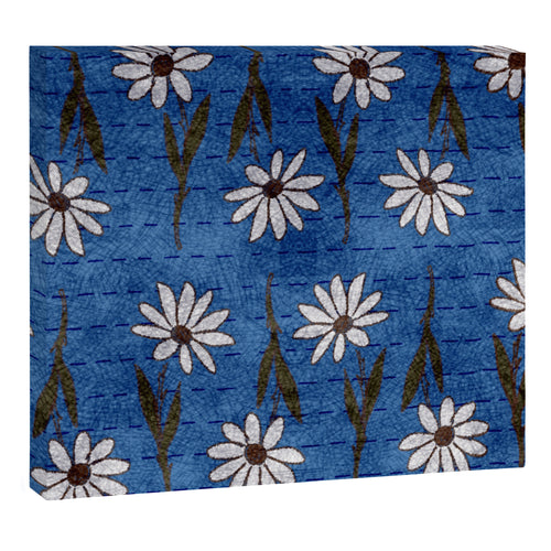 Vibrant Daisies On Cobalt  Canvas Print Gallery Image 3