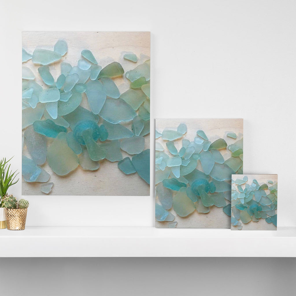 Ocean Hue Sea Glass Canvas Print Gallery Image 3