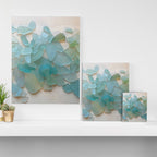 Ocean Hue Sea Glass Canvas Print Gallery Image 3
