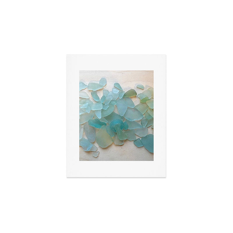 Ocean Hue Sea Glass Art Print Gallery Image 1