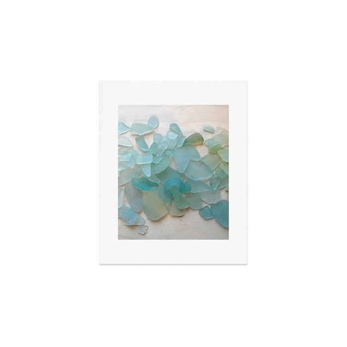 Ocean Hue Sea Glass Art Print Gallery Image 1