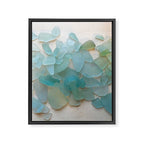 Ocean Hue Sea Glass Framed Canvas Print Gallery Image 3