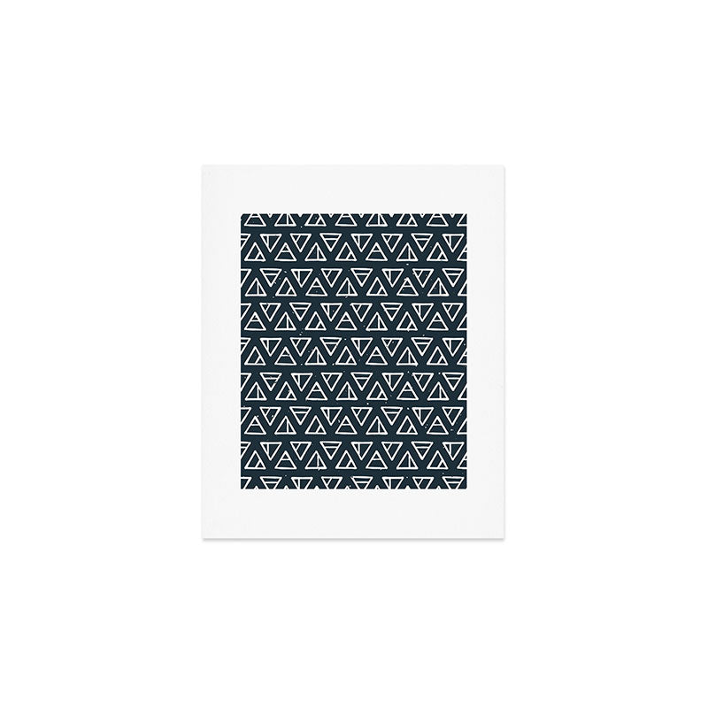 Alchemical Triangles > Navy Art Print Gallery Image 1