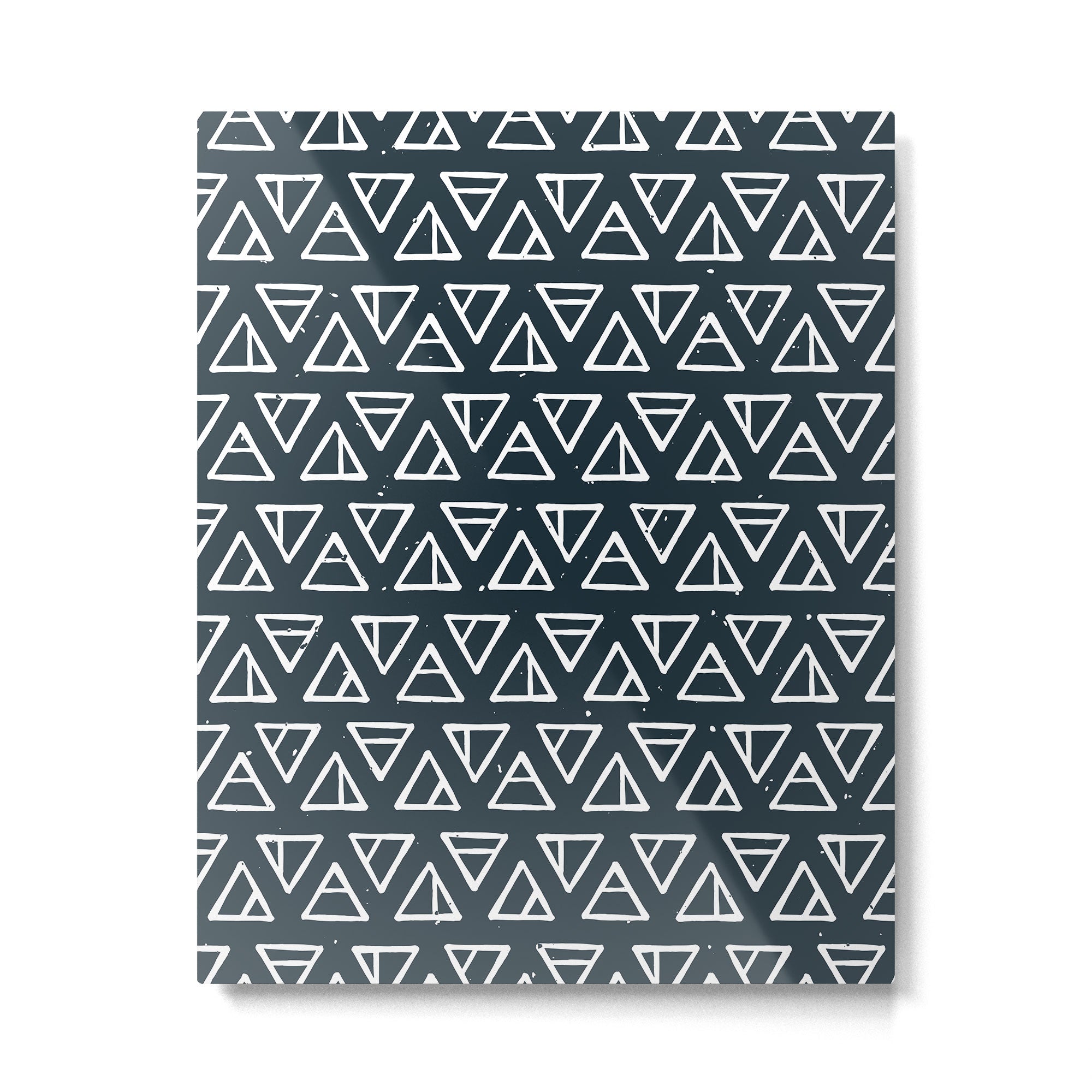 Alchemical Triangles > Navy Metal Print Gallery Image 6