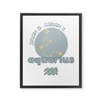 Aquarius Constellation Framed Canvas Print Gallery Image 8