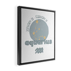 Aquarius Constellation Framed Canvas Print Gallery Image 2
