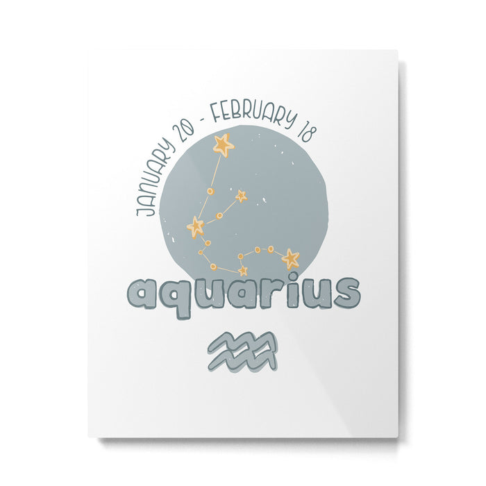 Aquarius Constellation Metal Print Gallery Image 1