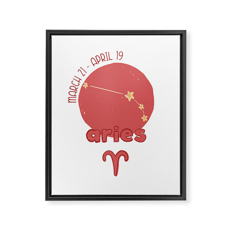 Aries Constellation Framed Canvas Print Gallery Image 6