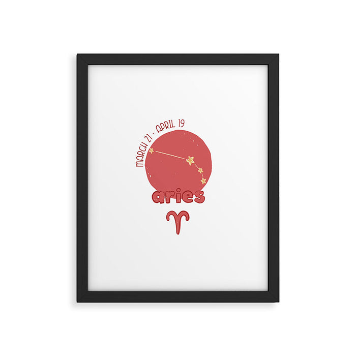 Aries Constellation Framed Art Print Gallery Image 1