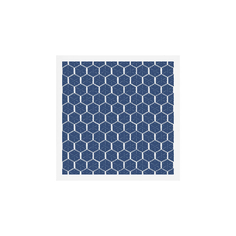 Beach Umbrellas . High Tide Blue Art Print Gallery Image 1