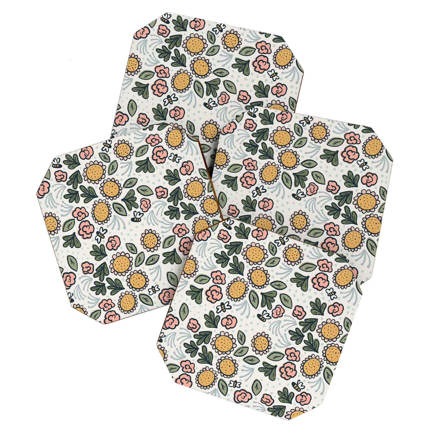 Bees in the Garden Coaster Gallery Image 1