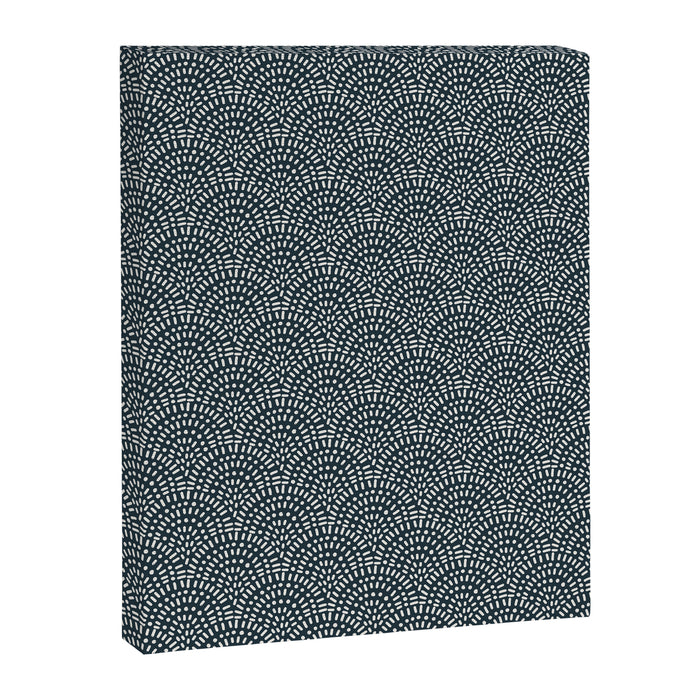Boho Deco Fan . Navy Canvas Print Gallery Image 1