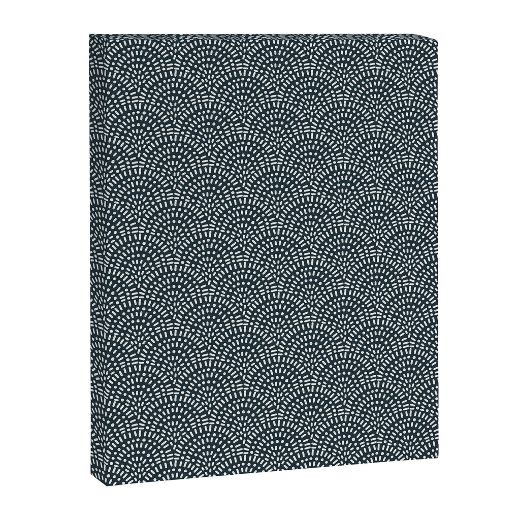 Boho Deco Fan . Navy Canvas Print Gallery Image 8