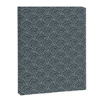 Boho Deco Fan . Navy Canvas Print Gallery Image 8